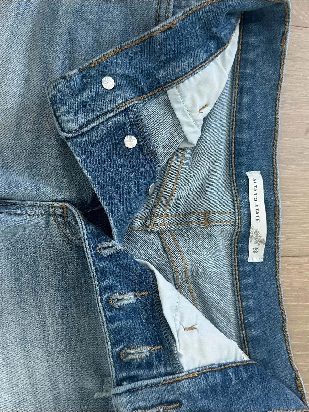 Altar’d state denim shorts